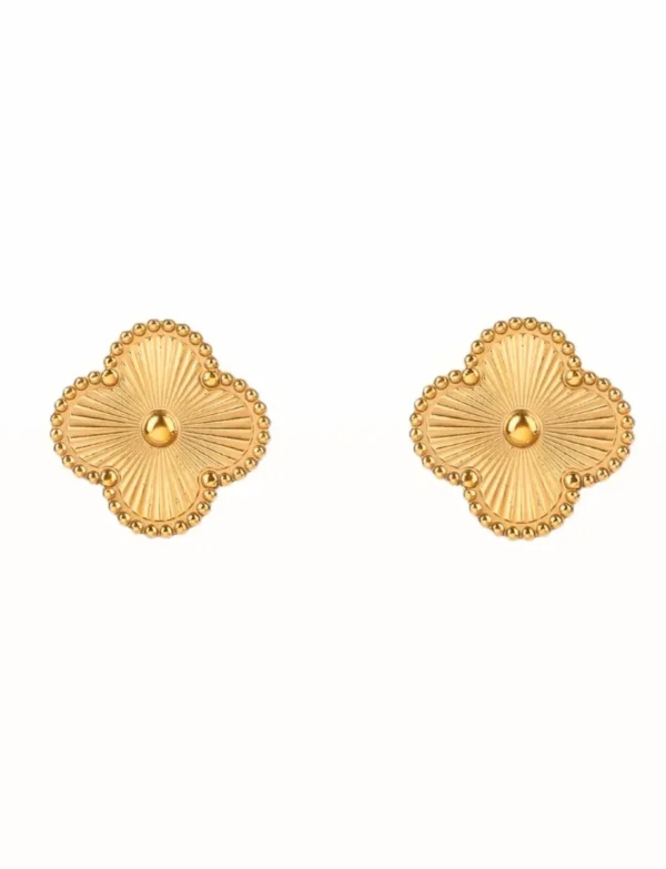 Gold Cleef Earrings